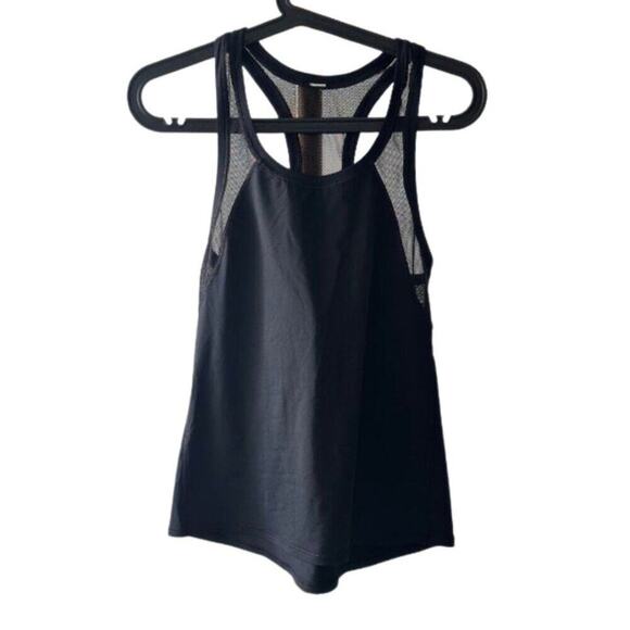 Lululemon Half-Mesh Tank, Black | Size 4-6 - Picture 8 of 13